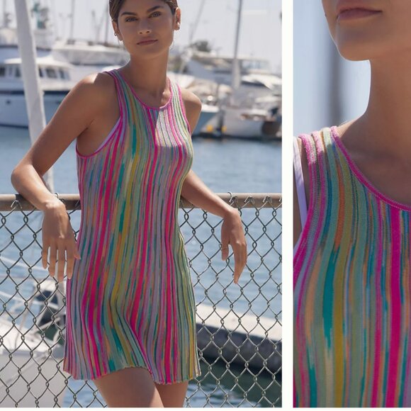 ⭐️ Daily Practice Ribbed Sweater Classy Sports Chic Classy Hipster Mini Dress - Picture 1 of 8